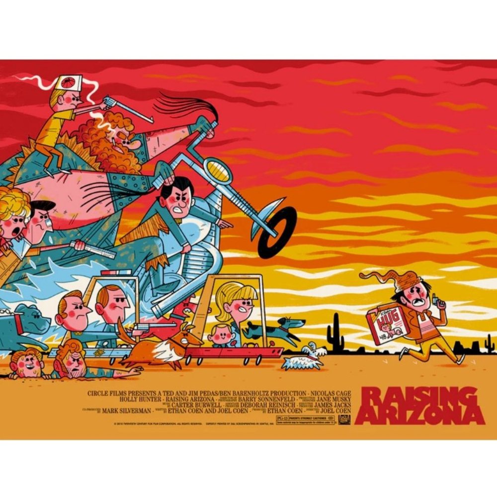 Raising Arizona MONDO Screen Printed Poster Limited Edition 200 Coen Brothers